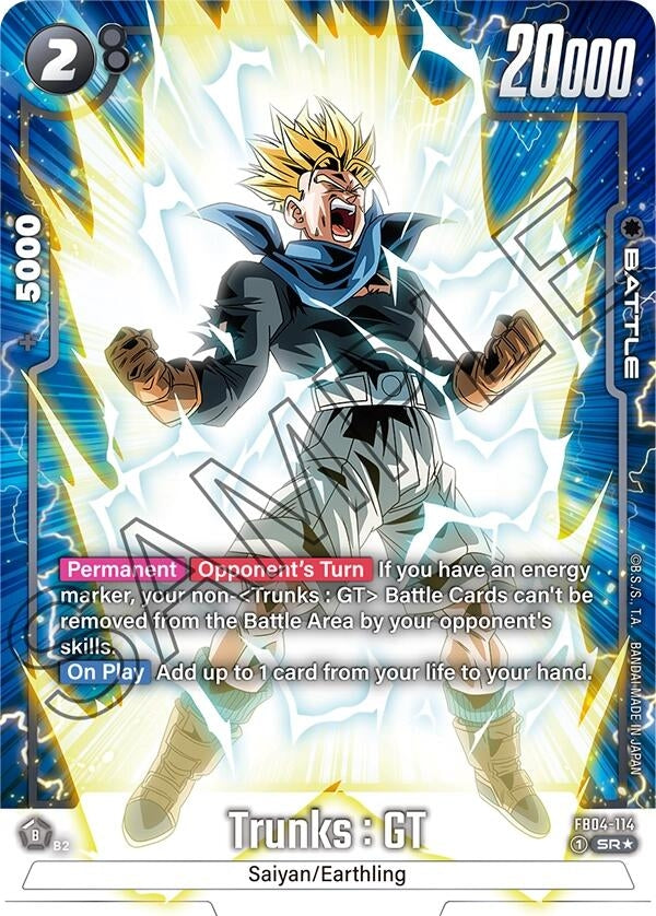 Image for Trunks : GT- FB04-114 (Alternate Art) (FB04-114) (FB04) - Dragon Ball Super: Fusion World