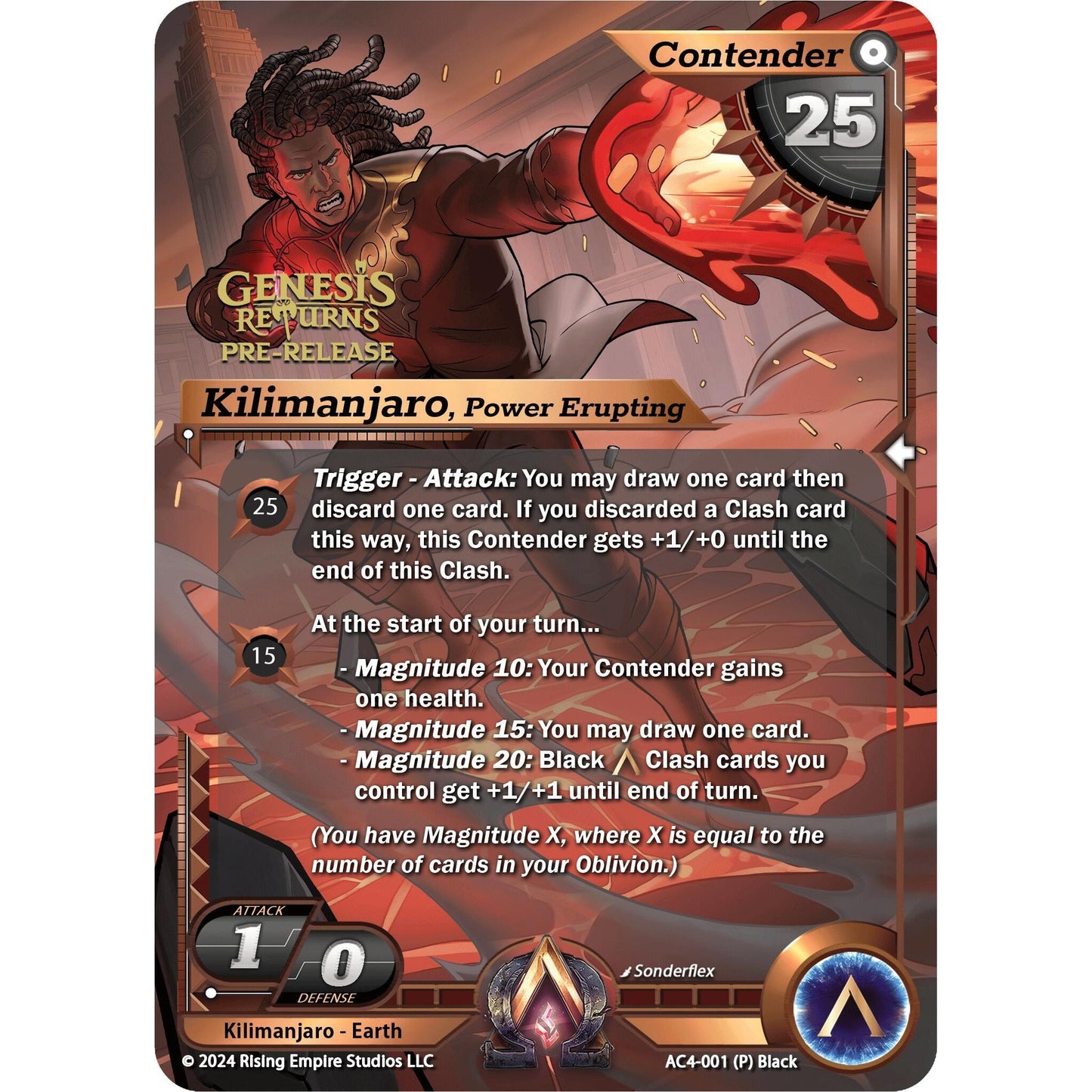 Image for Kilimanjaro, Power Erupting (Pre-Release) (AC4-001) (AC4) - Alpha Clash
