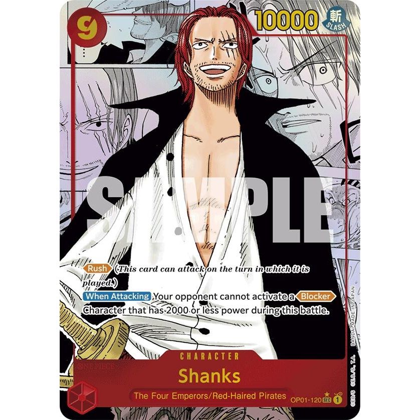 Image for Shanks (Manga) (OP01-120) (PRB-01) - One Piece Card Game