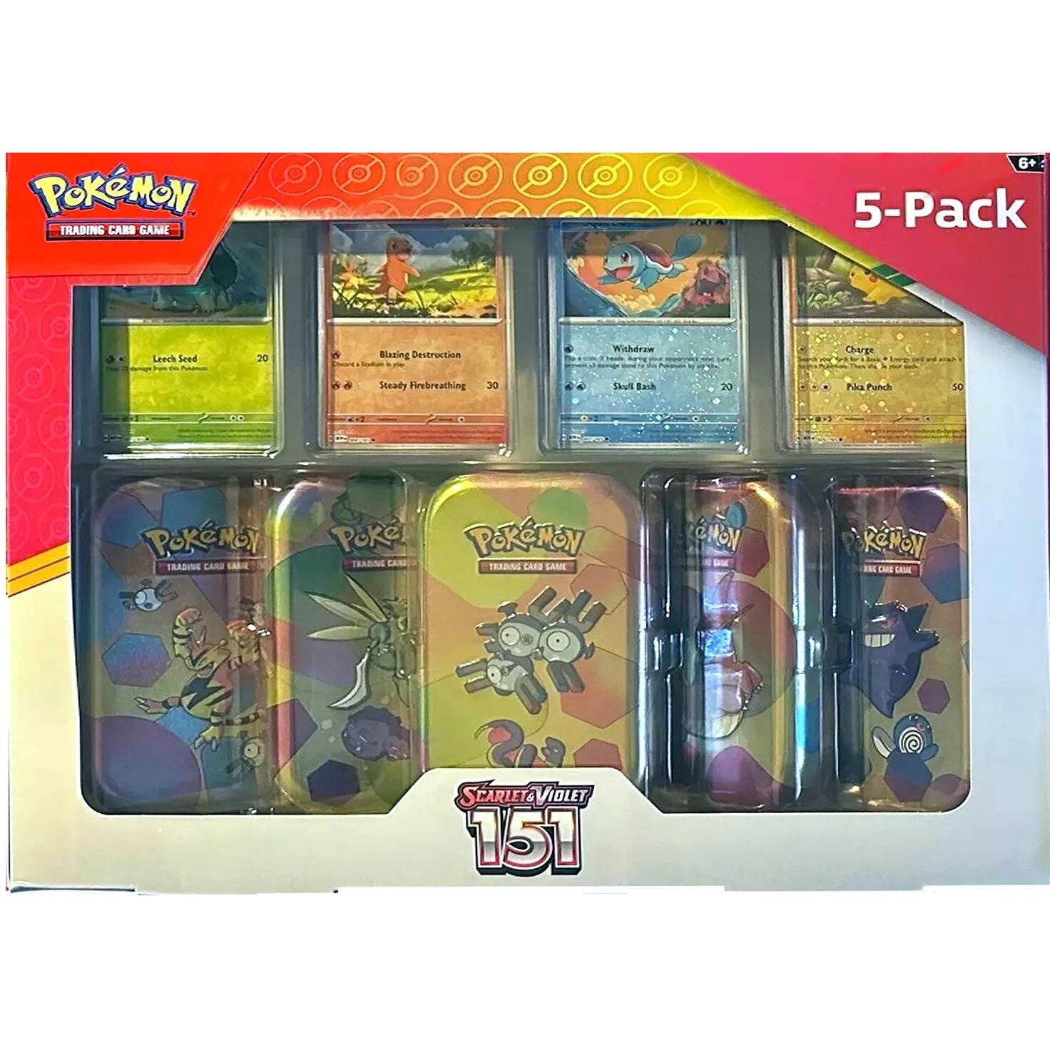 Image for Costco Pokemon Scarlet & Violet 151 Mini Tin 5-pack (Magneton) - Pokemon
