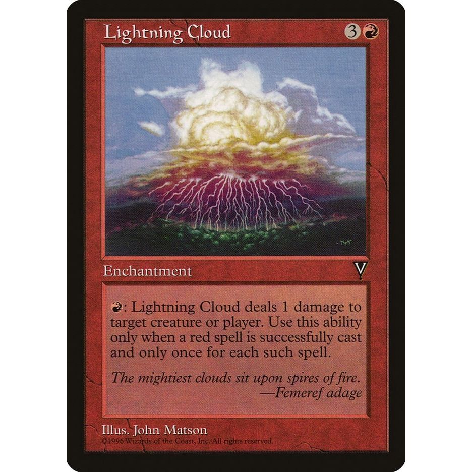 Image for Lightning Cloud (VIS) - Magic: The Gathering