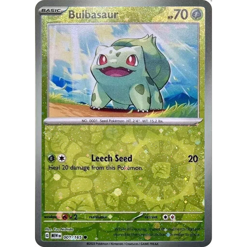 Image for Bulbasaur - 001/165 (Reverse Cosmos Holo) (Costco Exclusive) (001/165) (MCAP) - Pokemon