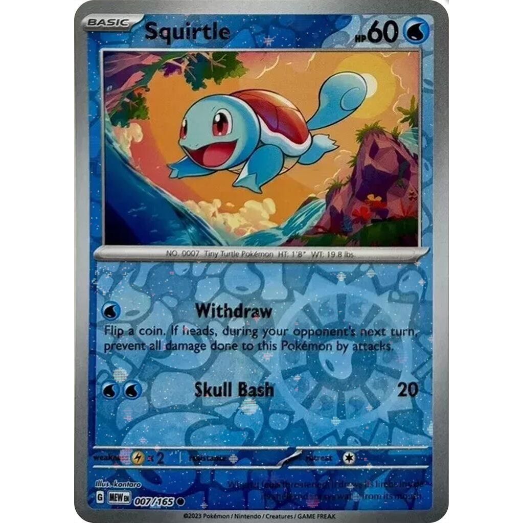Image for Squirtle - 007/165 (Reverse Cosmos Holo) (Costco Exclusive) (007/165) (MCAP) - Pokemon