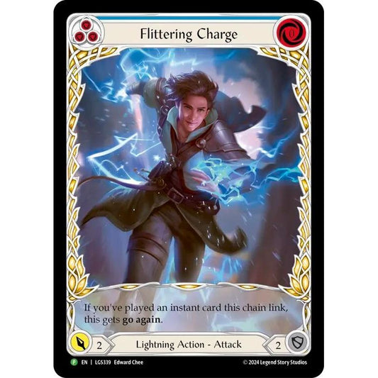 Image for Flittering Charge (Blue) (Extended Art) (LGS339) (PR) - Flesh and Blood TCG
