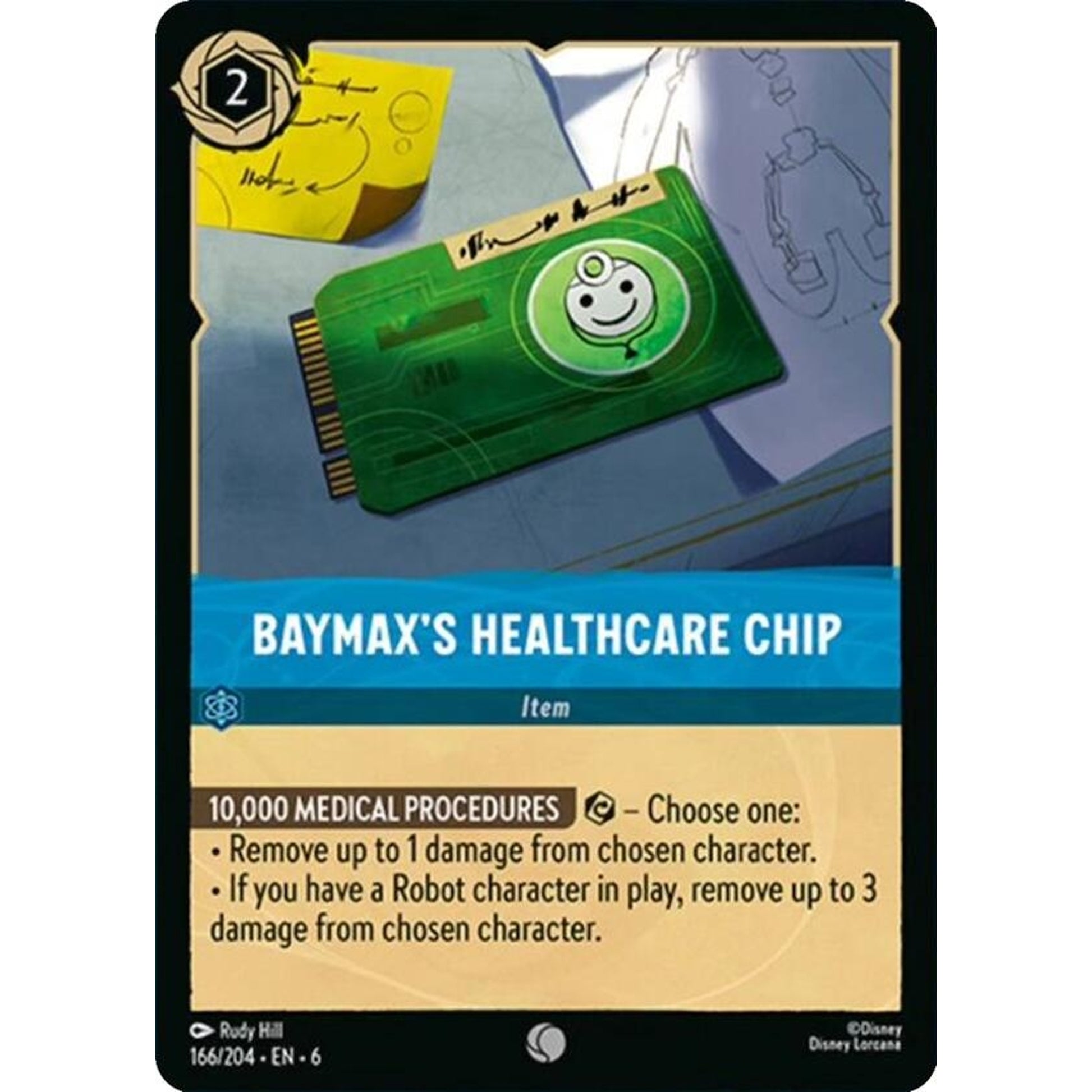Image for Baymax's Healthcare Chip (166/204) (6) - Disney Lorcana