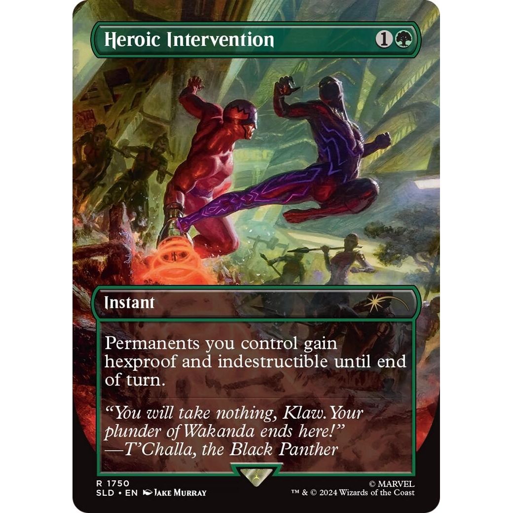 Image for Heroic Intervention (Rainbow Foil) (1750) (SLD) - Magic: The Gathering