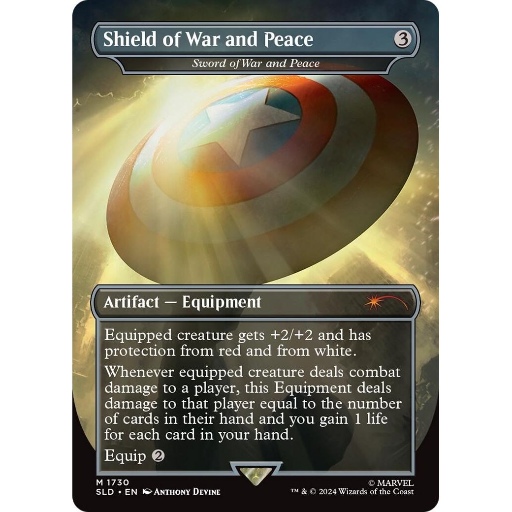 Image for Shield of War and Peace - Sword of War and Peace (Rainbow Foil) (1730) (SLD) - Magic: The Gathering