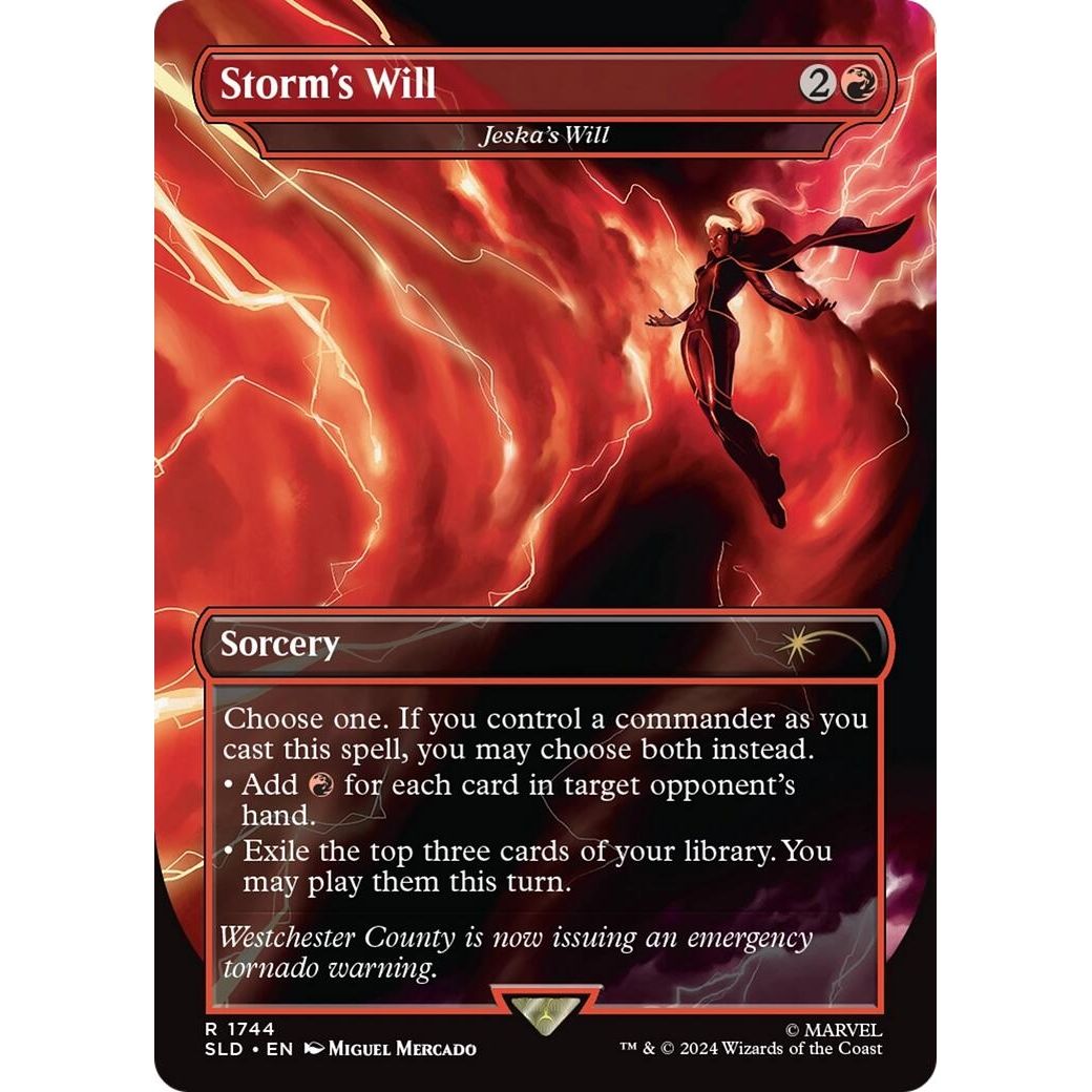 Image for Storm's Will - Jeska's Will (Rainbow Foil) (1744) (SLD) - Magic: The Gathering