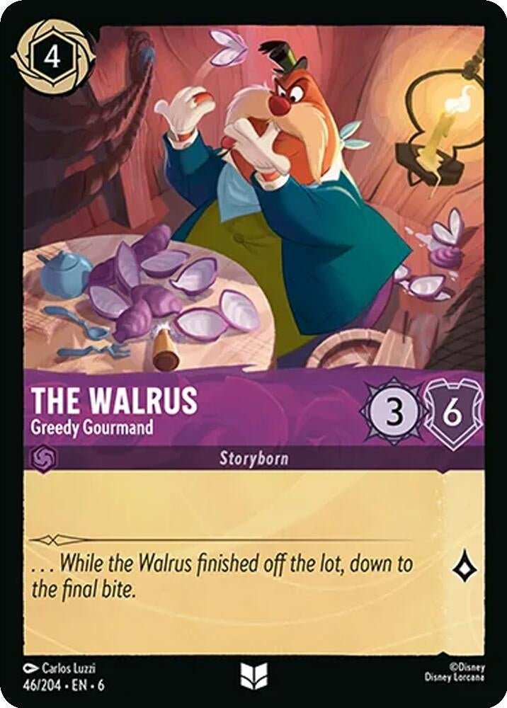 Image for The Walrus - Greedy Gourmand (46/204) (6) - Disney Lorcana