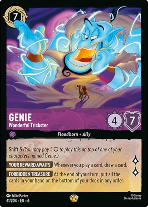 Image for Genie - Wonderful Trickster (61/204) (6) - Disney Lorcana