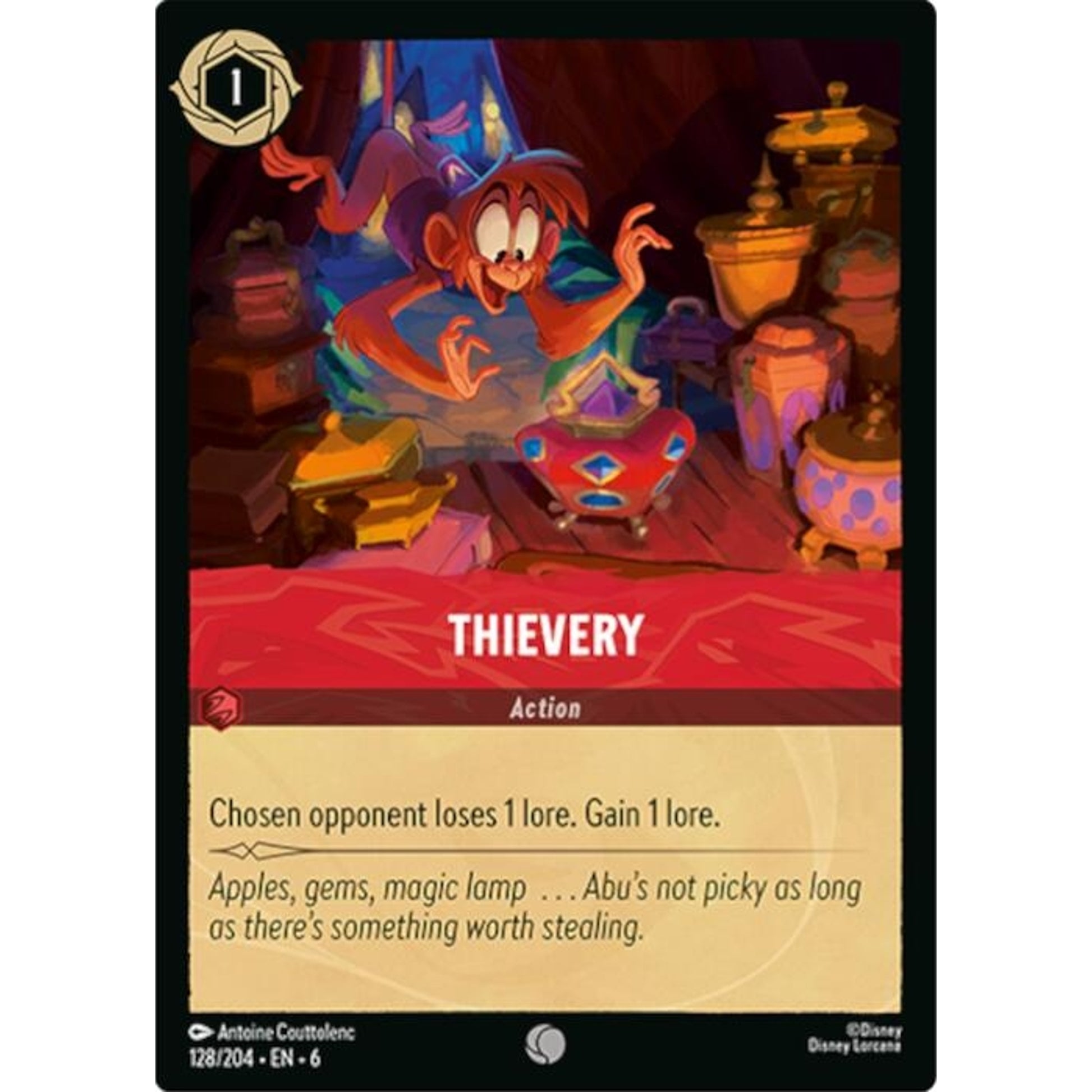 Image for Thievery (128/204) (6) - Disney Lorcana