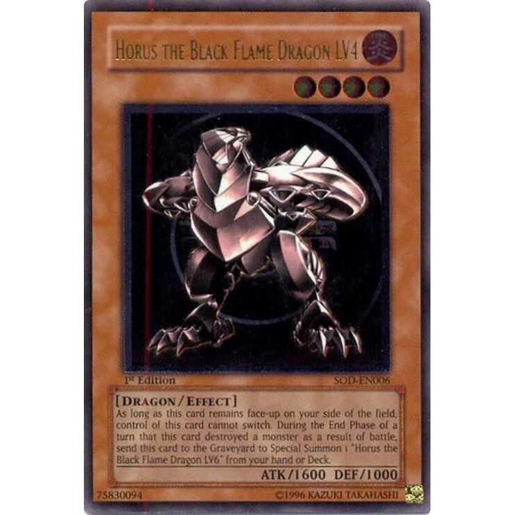 Image for Horus The Black Flame Dragon LV4 (UTR) (SOD-EN006) (SOD) - YuGiOh