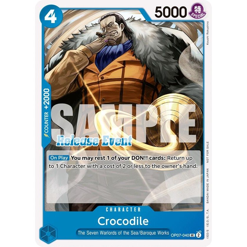Image for Crocodile (ST15 - ST20 Release Event Pack) (OP07-040) (OP-PR) - One Piece Card Game
