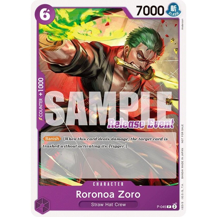 Image for Roronoa Zoro (ST15 - ST20 Release Event Pack) (P-045) (OP-PR) - One Piece Card Game