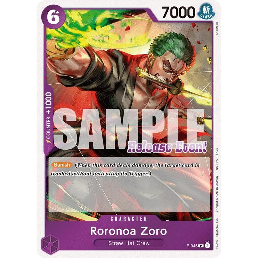 Image for Roronoa Zoro (ST15 - ST20 Release Event Winner Pack) (P-045) (OP-PR) - One Piece Card Game