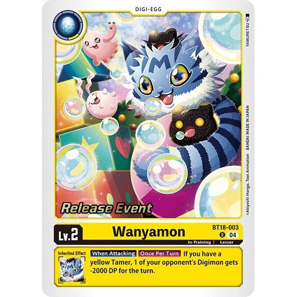 Image for Wanyamon (BT18-003 U) (BT18-19_PR) - Digimon Card Game