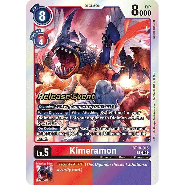 Image for Kimeramon - BT18-015 (BT18-015 R) (BT18-19_PR) - Digimon Card Game