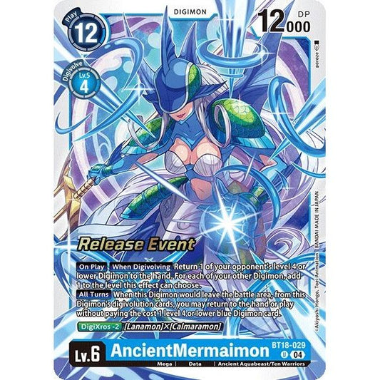 Image for AncientMermaimon (BT18-029 U) (BT18-19_PR) - Digimon Card Game