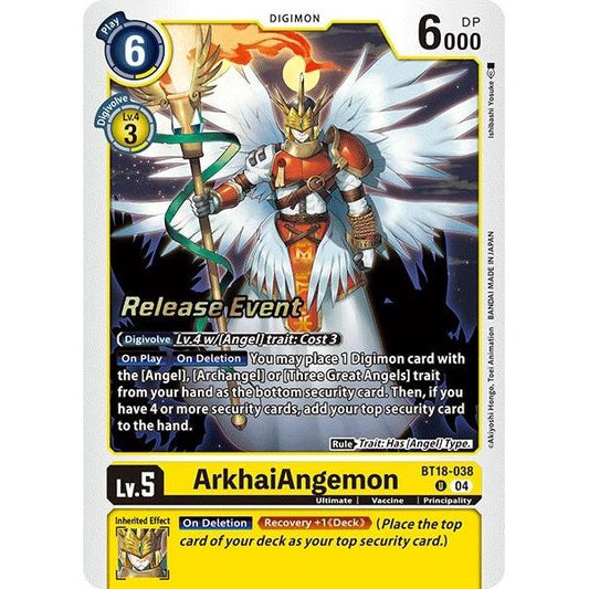 Image for ArkhaiAngemon (BT18-038 U) (BT18-19_PR) - Digimon Card Game