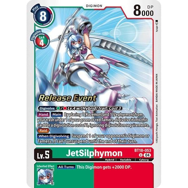 Image for JetSilphymon (BT18-053 U) (BT18-19_PR) - Digimon Card Game