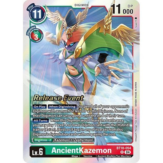 Image for AncientKazemon (BT18-054 R) (BT18-19_PR) - Digimon Card Game
