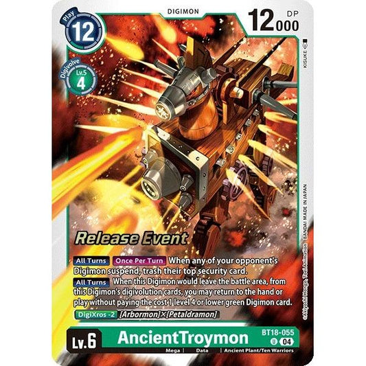 Image for AncientTroymon (BT18-055 U) (BT18-19_PR) - Digimon Card Game