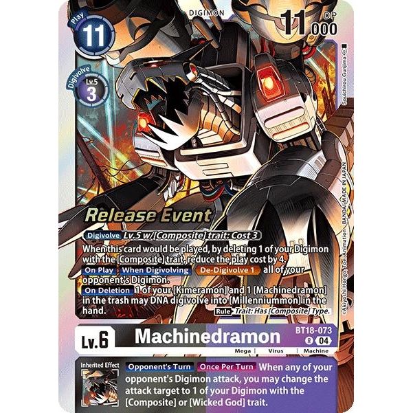 Image for Machinedramon - BT18-073 (BT18-073 R) (BT18-19_PR) - Digimon Card Game