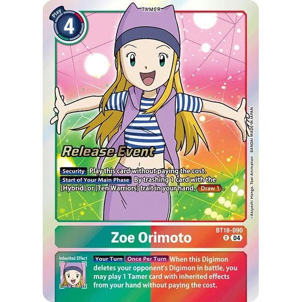 Image for Zoe Orimoto (BT18-090 R) (BT18-19_PR) - Digimon Card Game