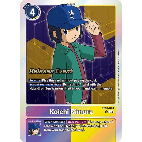 Image for Koichi Kimura (BT18-094 R) (BT18-19_PR) - Digimon Card Game