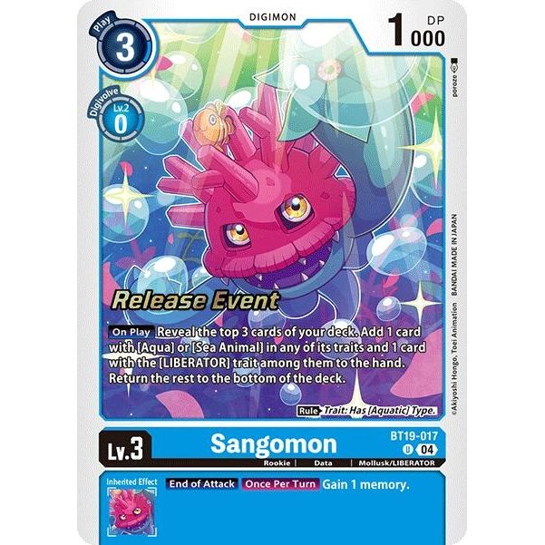 Image for Sangomon (BT19-017 U) (BT18-19_PR) - Digimon Card Game