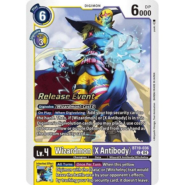 Image for Wizardmon (X Antibody) (BT19-036 U) (BT18-19_PR) - Digimon Card Game