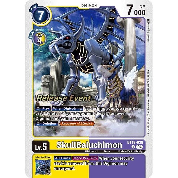 Image for SkullBaluchimon (BT19-039 U) (BT18-19_PR) - Digimon Card Game
