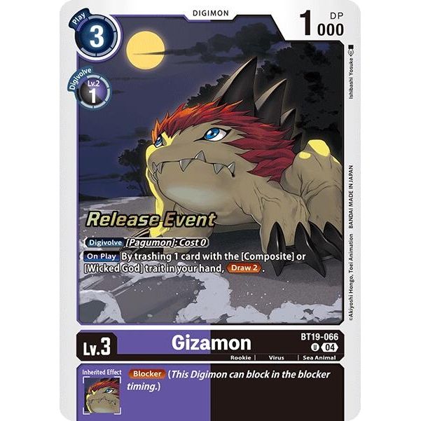 Image for Gizamon (BT19-066 U) (BT18-19_PR) - Digimon Card Game