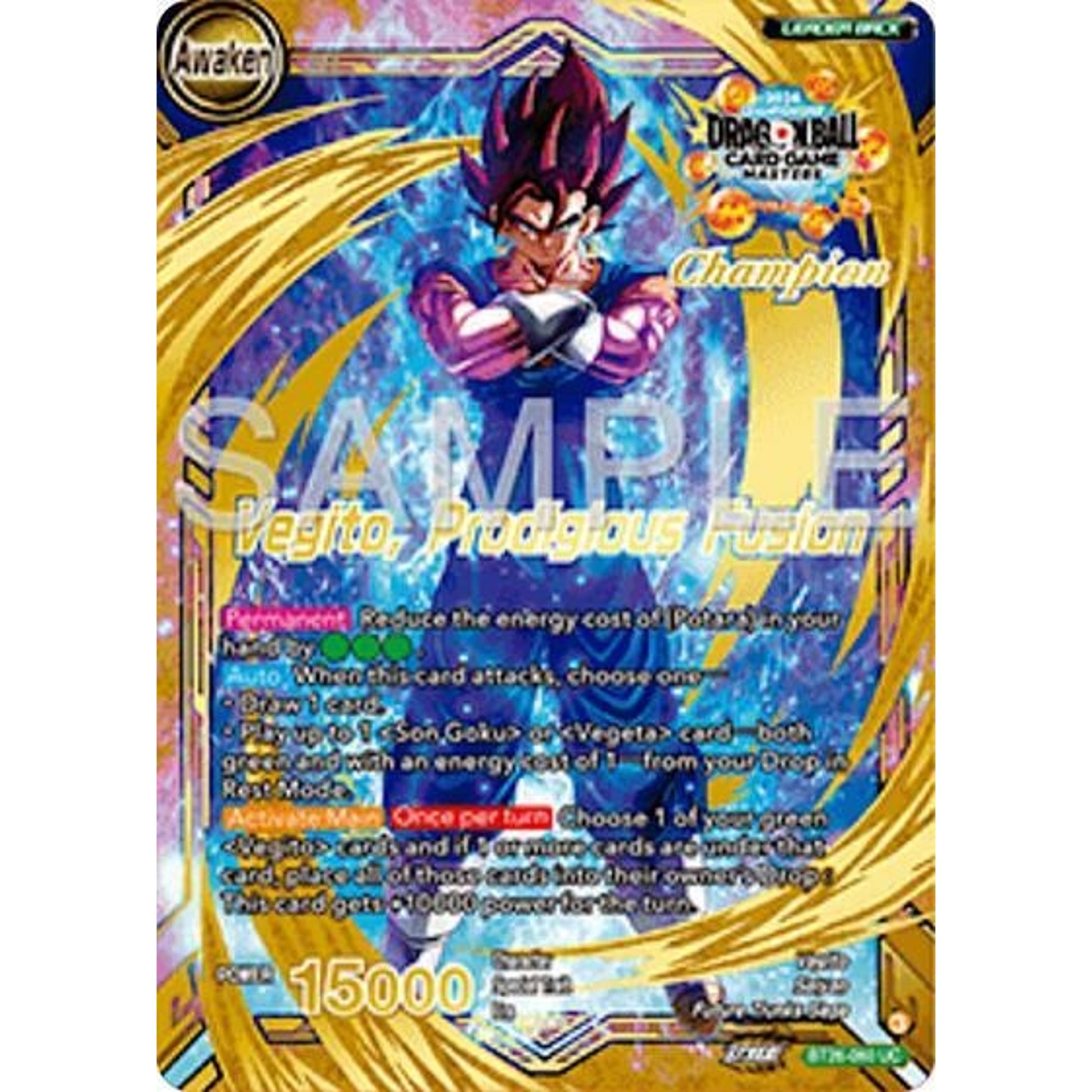 Image for Son Goku & Vegeta // Vegito, Prodigious Fusion (Champion) (BT26-060) (TPR) - Dragon Ball Super: Masters