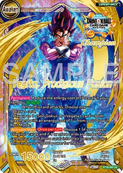 Image for Son Goku & Vegeta // Vegito, Prodigious Fusion (Champion) (BT26-060) (TPR) - Dragon Ball Super: Masters