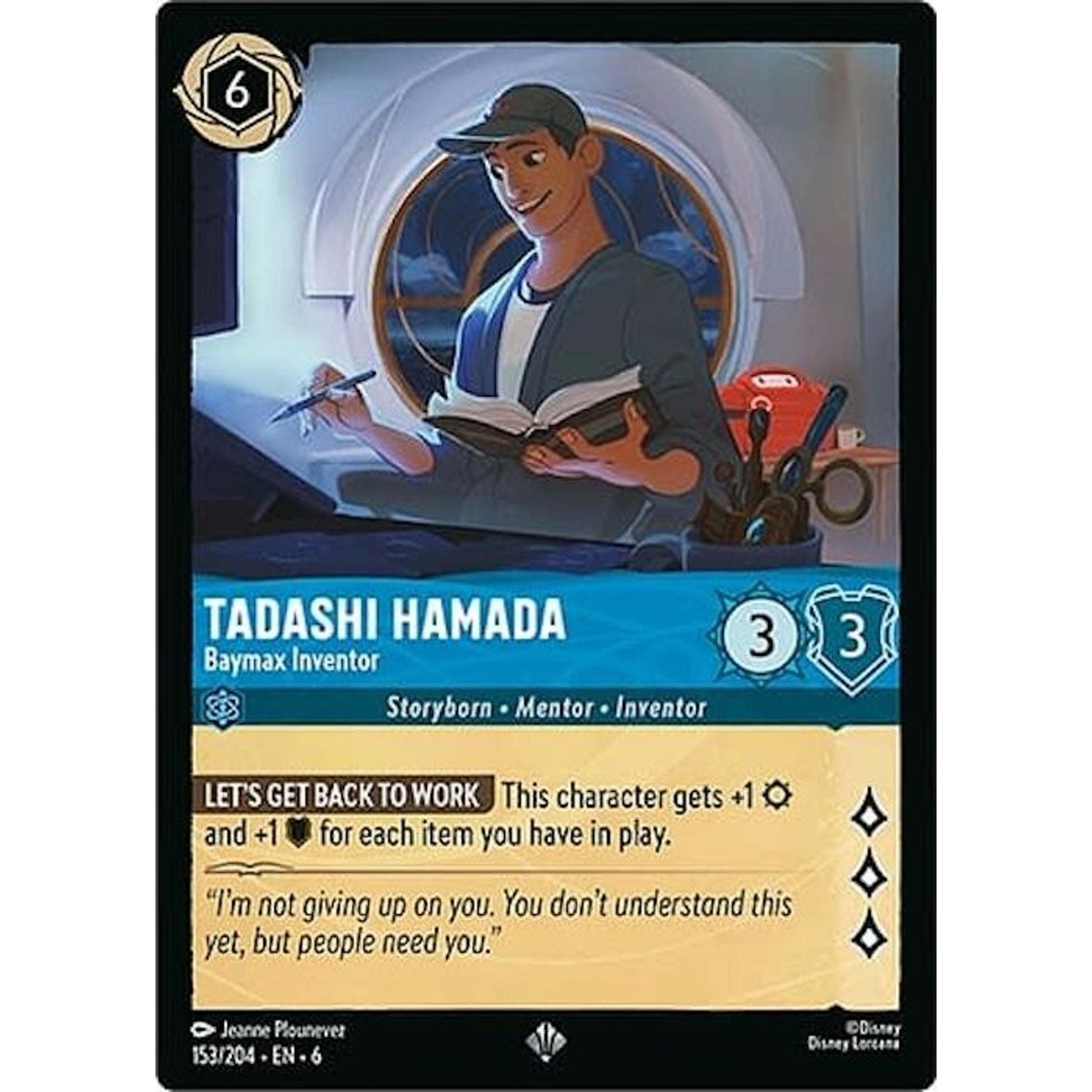 Image for Tadashi Hamada - Baymax Inventor (153/204) (6) - Disney Lorcana
