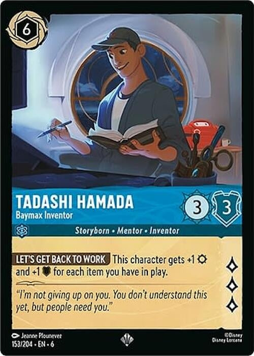 Image for Tadashi Hamada - Baymax Inventor (153/204) (6) - Disney Lorcana
