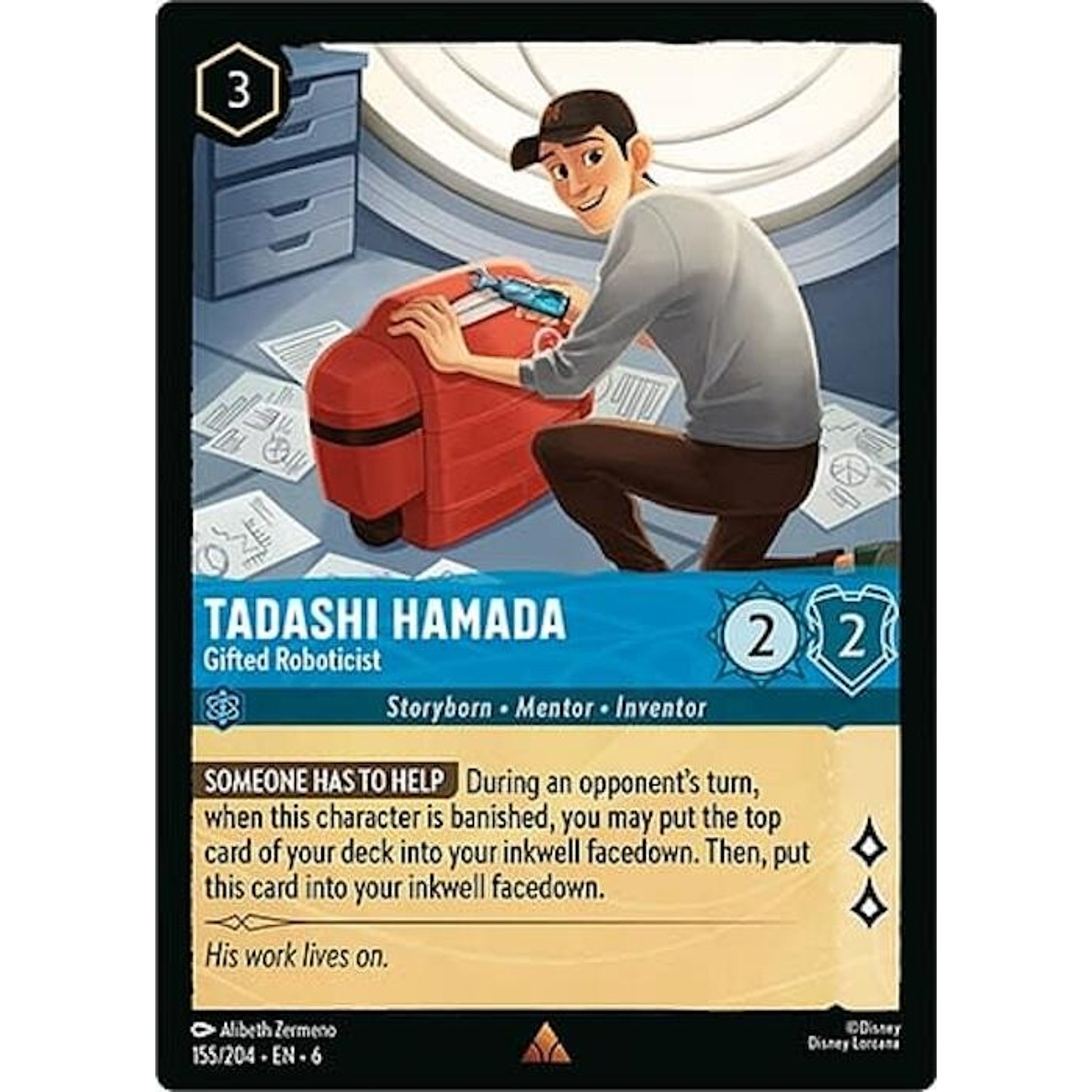 Image for Tadashi Hamada - Gifted Roboticist (155/204) (6) - Disney Lorcana