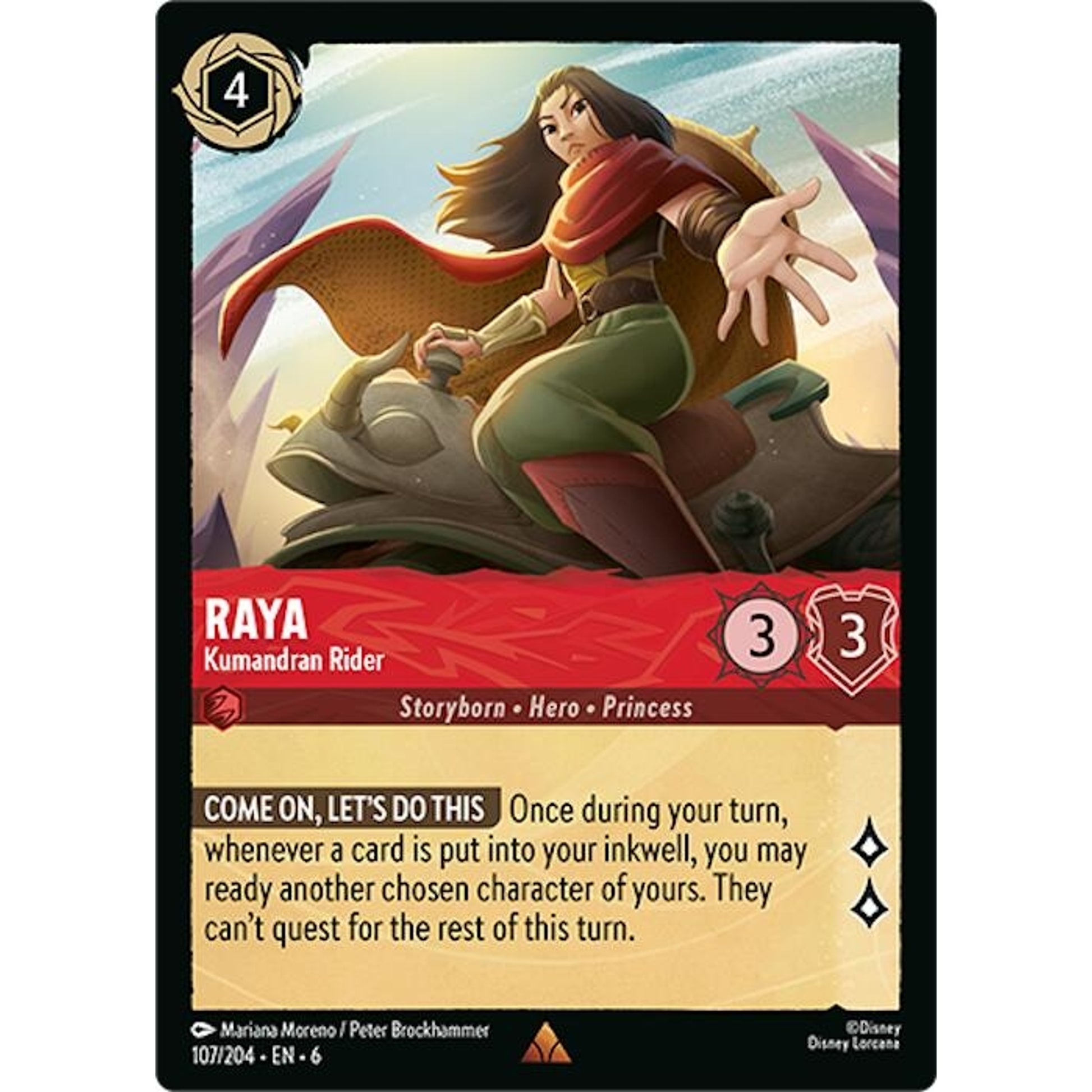 Image for Raya - Kumandran Rider (107/204) (6) - Disney Lorcana