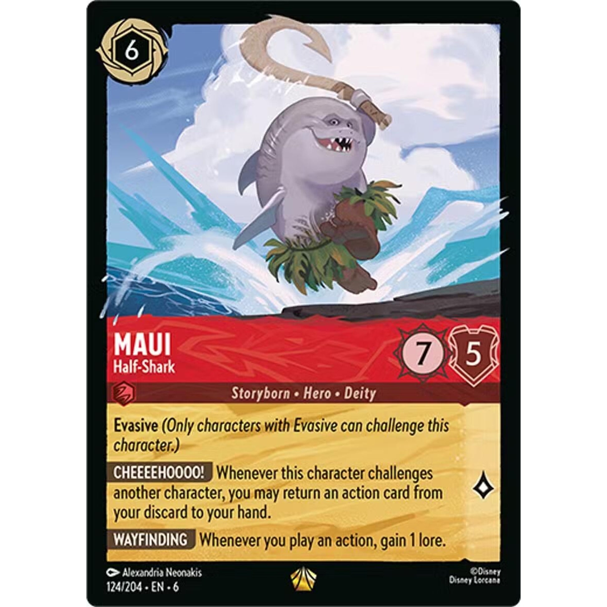 Image for Maui - Half-Shark (124/204) (6) - Disney Lorcana