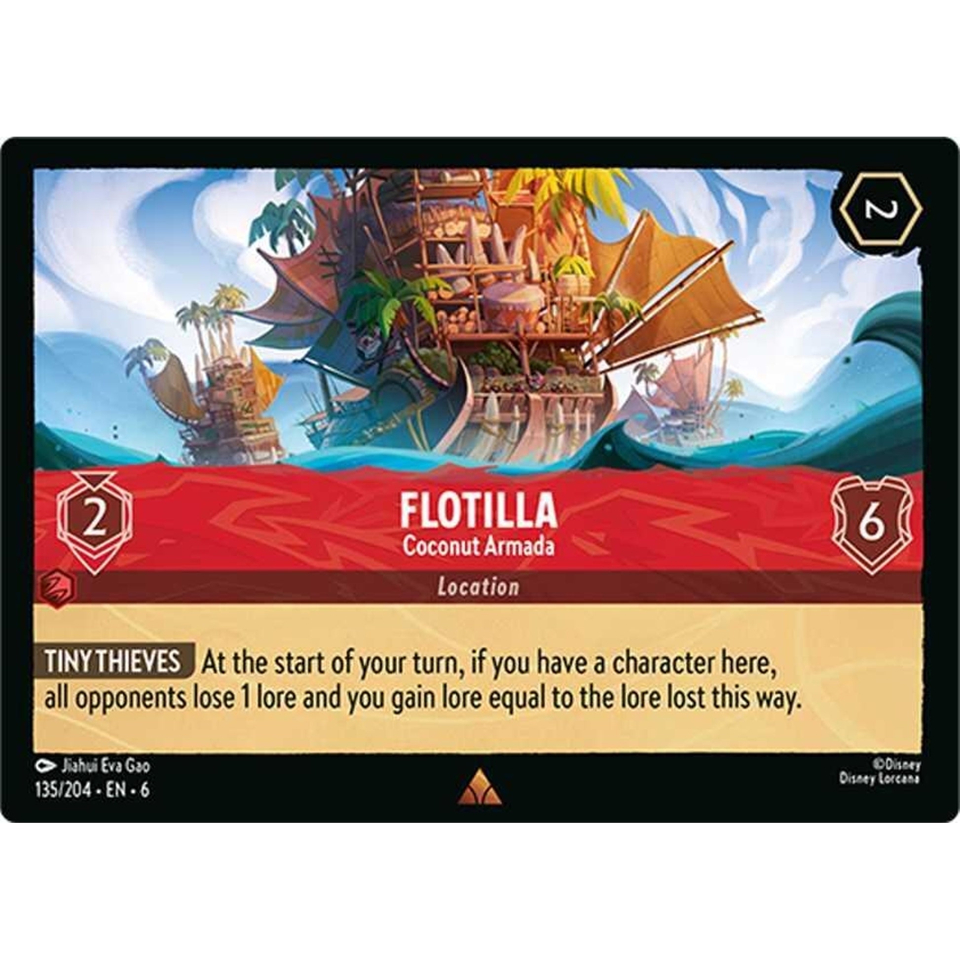 Image for Flotilla - Coconut Armada (135/204) (6) - Disney Lorcana