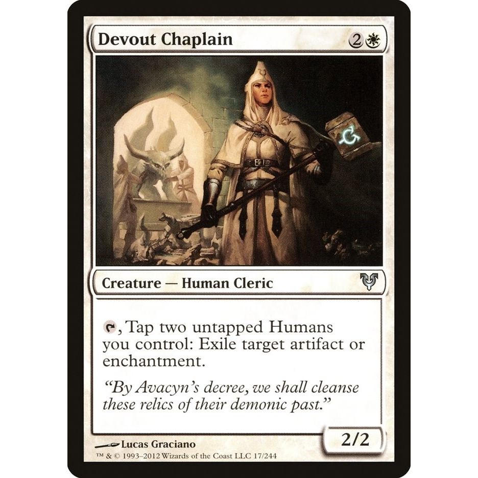 Image for Devout Chaplain (17) (AVR) - Magic: The Gathering