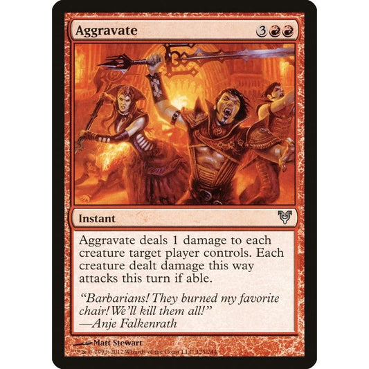 Image for Aggravate (125) (AVR) - Magic: The Gathering