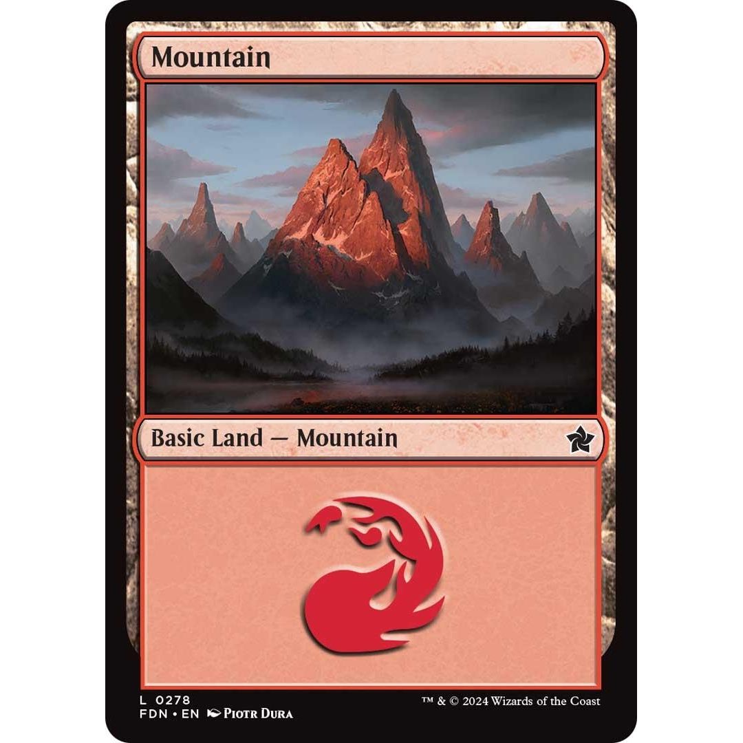 Image for Mountain (0278) (278) (FDN) - Magic: The Gathering