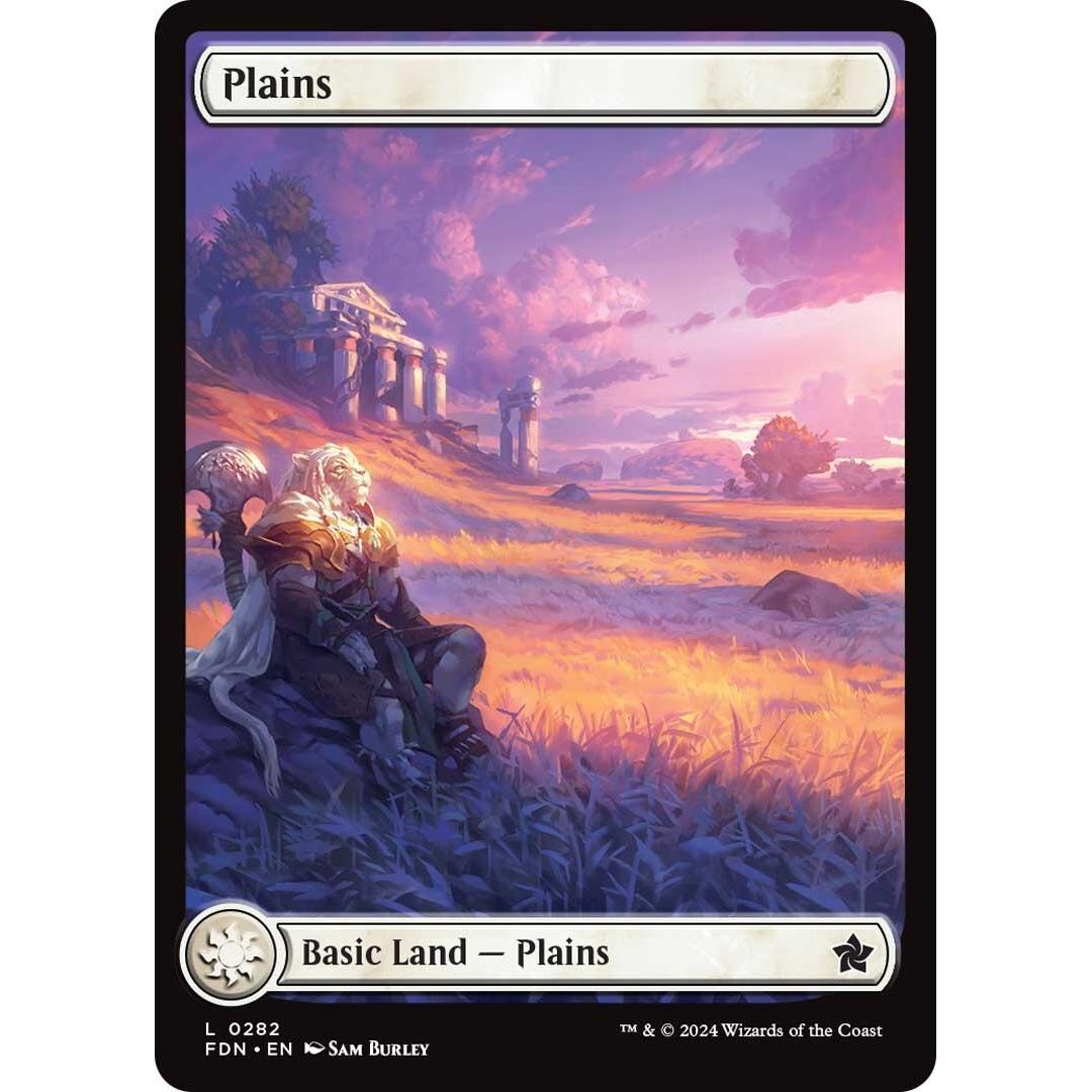 Image for Plains (0282) (282) (FDN) - Magic: The Gathering