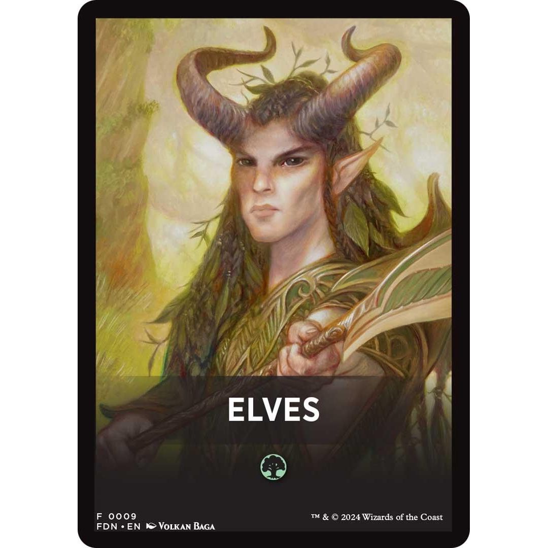 Image for Elves Theme Card (9) (FDN) - Magic: The Gathering