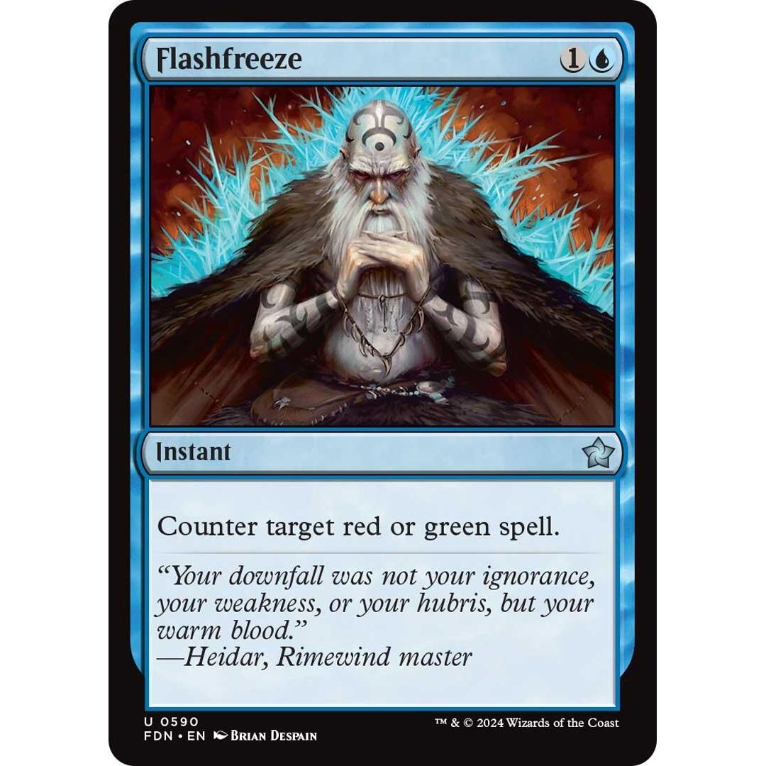 Image for Flashfreeze (590) (FDN) - Magic: The Gathering