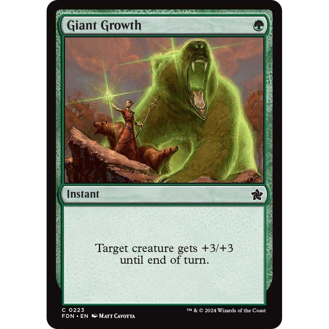 Image for Giant Growth (223) (FDN) - Magic: The Gathering