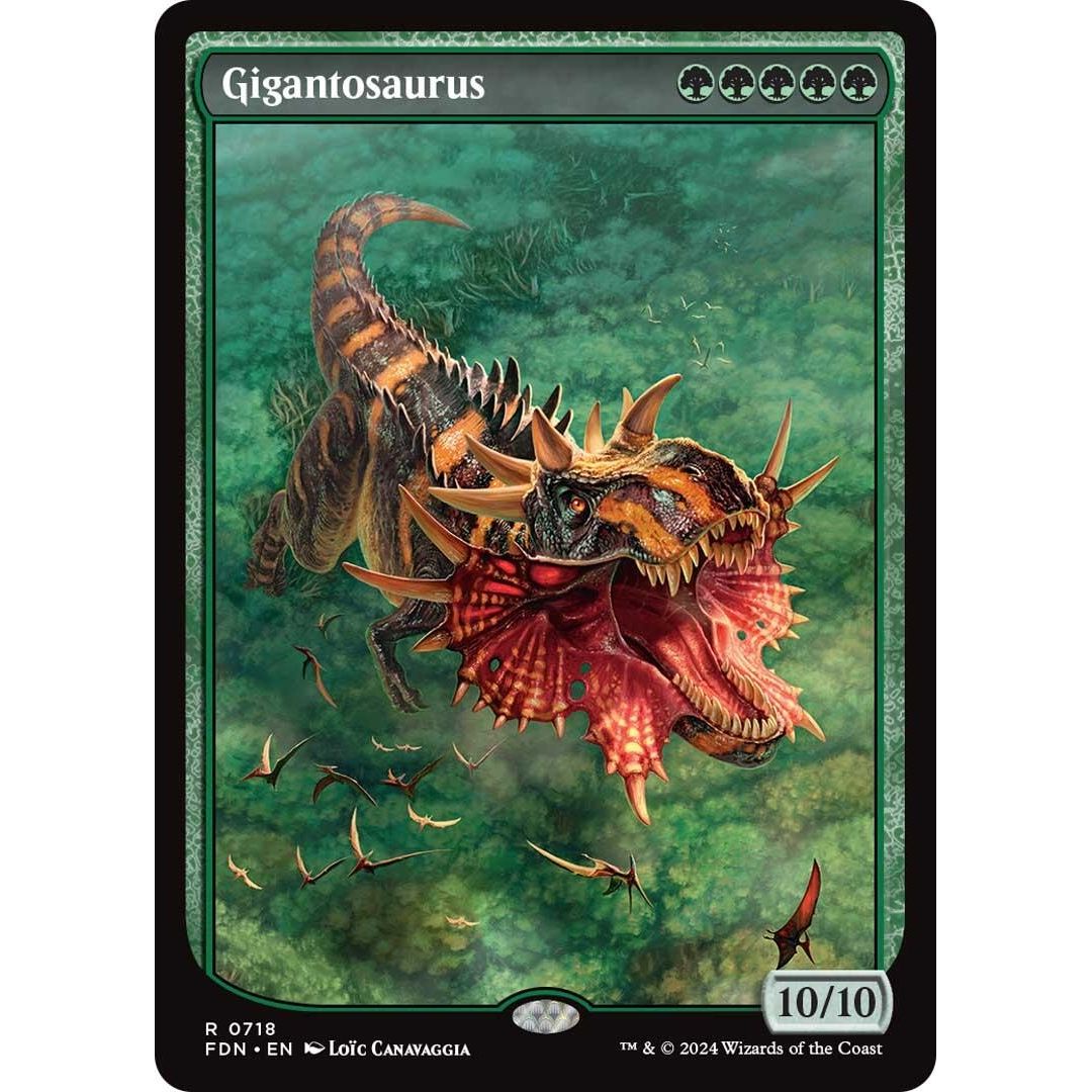 Image for Gigantosaurus (Full Art) (718) (FDN) - Magic: The Gathering