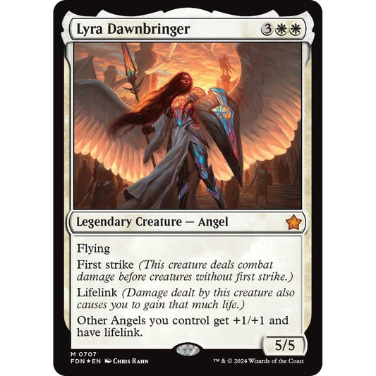 Image for Lyra Dawnbringer (707) (FDN) - Magic: The Gathering
